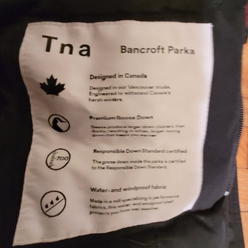 Aritzia TNA The Bancroft Parka EUC! - Picture 9 of 10